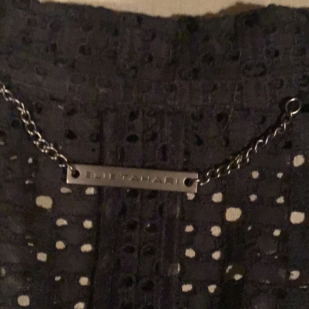 Elie Tahari jacket - navy blue eyelet - Picture 3 of 4